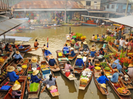 Dạo chơi chợ nổi Damnoen Saduak - khu chợ cổ lâu đời nhất Thái Lan